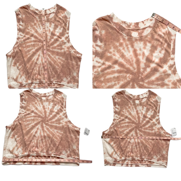 NEW Free People Movement Love Tank Top Tie Dye Fireside Pink Size XS NWT - Picture 10 of 11